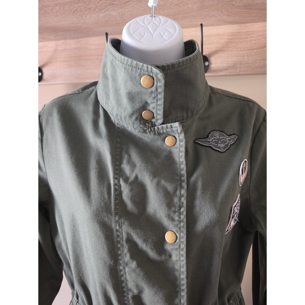 Star Wars Her Universe Yoda Military Utility Jacket Women’s Medium Green - Picture 5 of 11